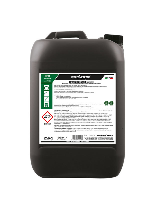 Nettoyant jantes et canon à mousse | portique & hp | x-spumone super | 25 kg Nettoyant jantes et canon à mousse | portique & hp | x-spumone super | 25 kg